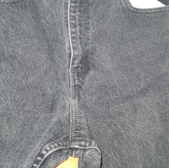 VINTAGE LEVIS 551 MED BLACK WOMENS JEANS GREAT FIND MADE IN THE USA SIZE 8 MED - Picture 9 of 15